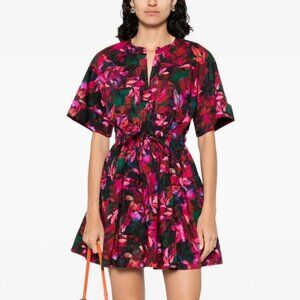 Ulla Johnson Nadira mini dress in Hibiscus, Size 4, New with Tag